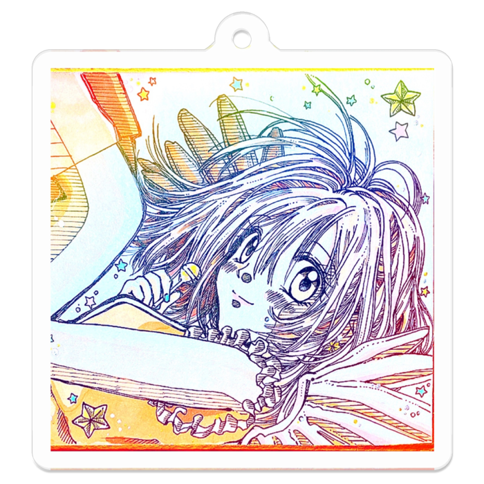 アクリルキーホルダー - 50 x 50 (mm)