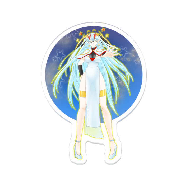 アクリルバッジ - 70 x 70 (mm)