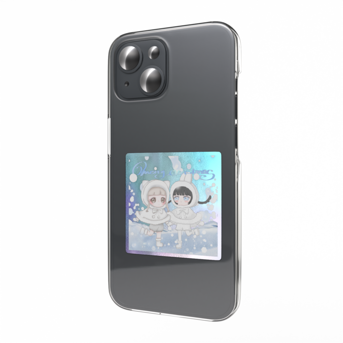 オーロラスマホステッカー - 縦