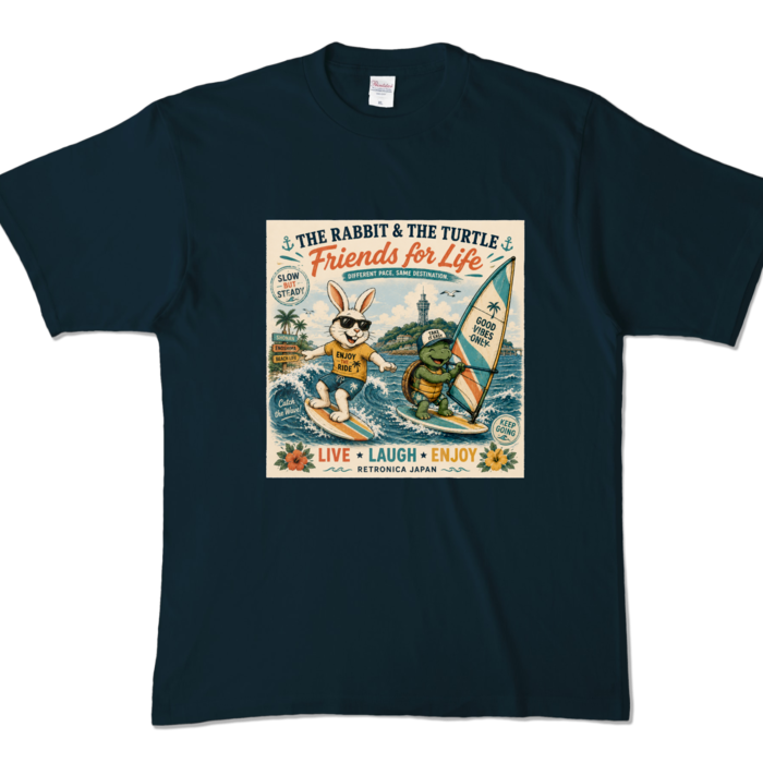 カラーTシャツ - XL - ネイビー (濃色)