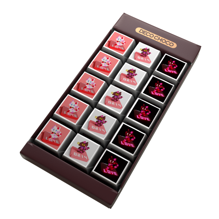 DECOチョコ - 列ごとにデザイン