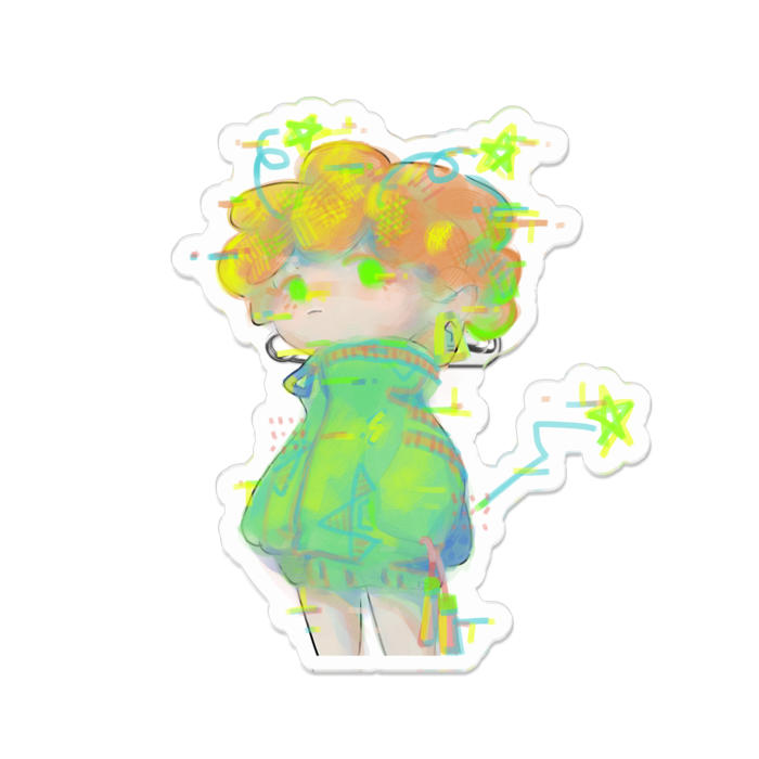 アクリルバッジ - 70 x 70 (mm)