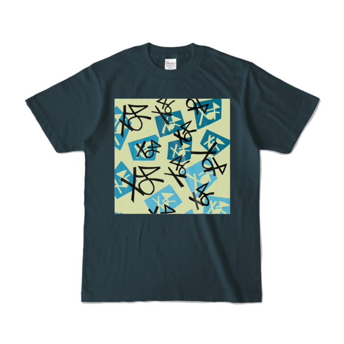 カラーTシャツ - S - デニム (濃色)