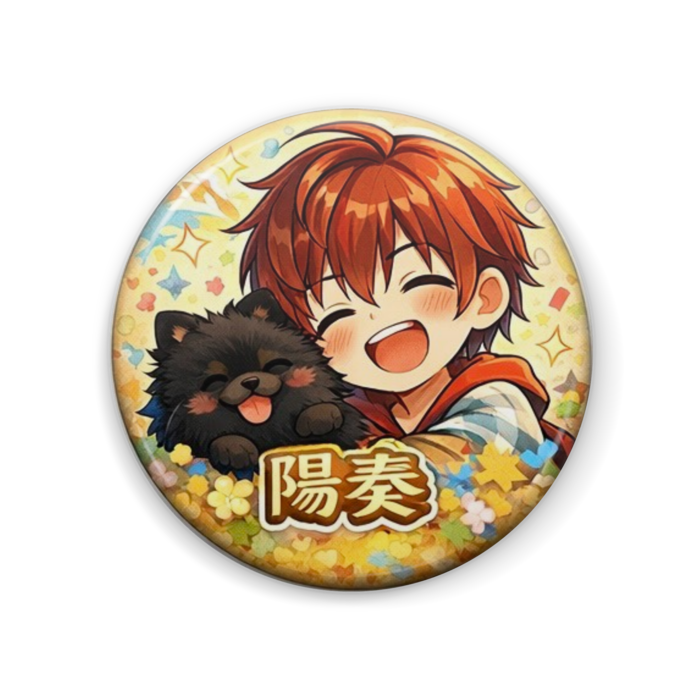 缶バッジ - 57mm　満面の笑み