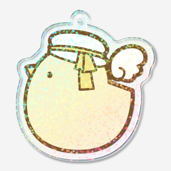 ホログラムアクリルキーホルダー( グリッター)