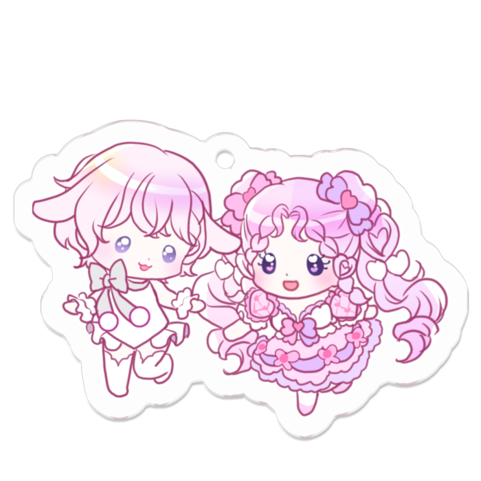 アクリルキーホルダー - 50 x 50 (mm)