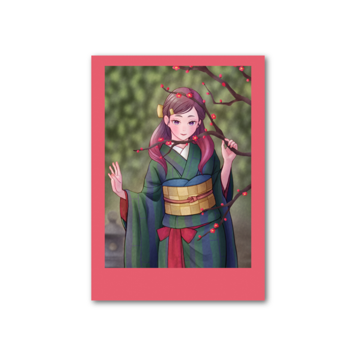 フォト風カード - 縦 - 片面