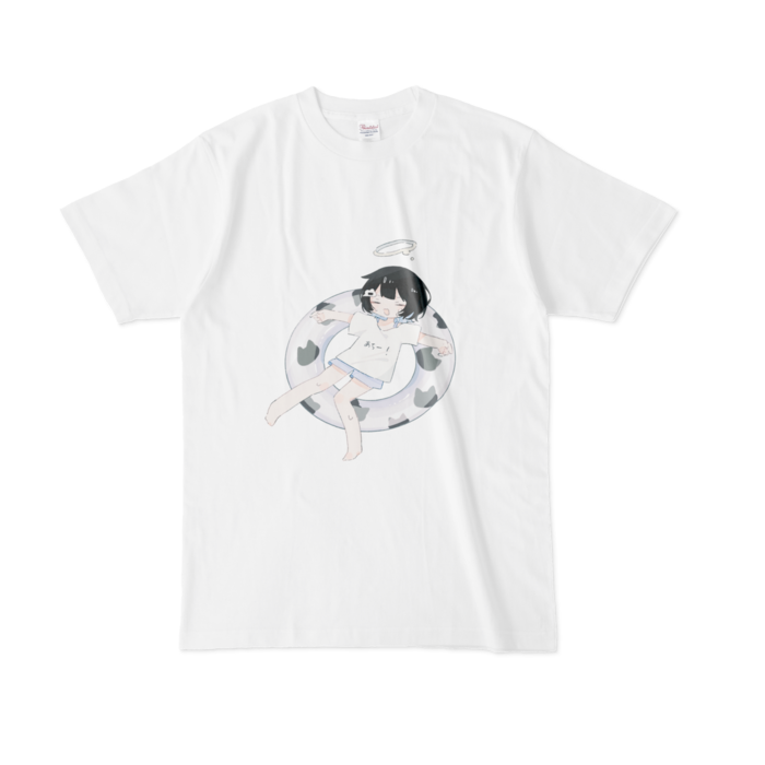 ぷかぷかTシャツ- L - 白