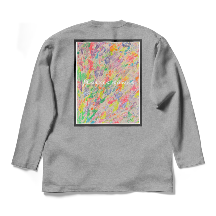 flower dance light ロングスリーブTシャツ - L - 杢グレー