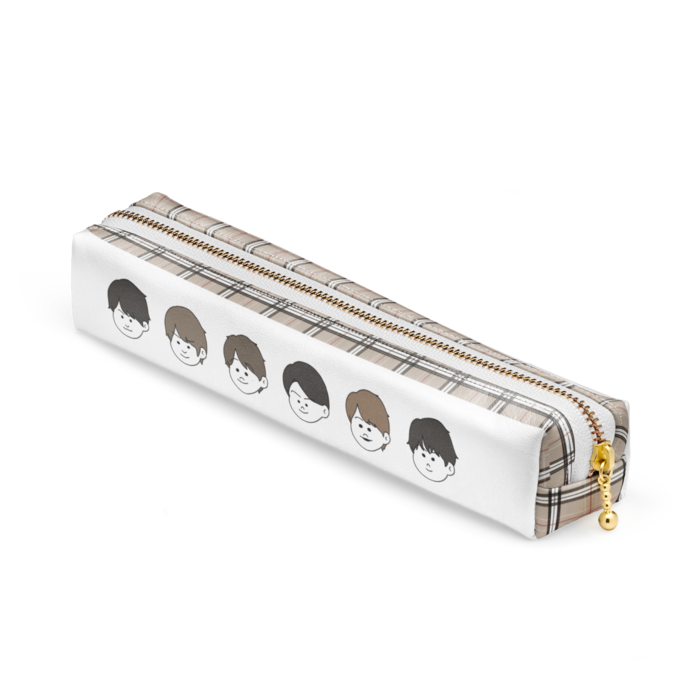 ベージュ チェック(背面あり:ジャビゴン)