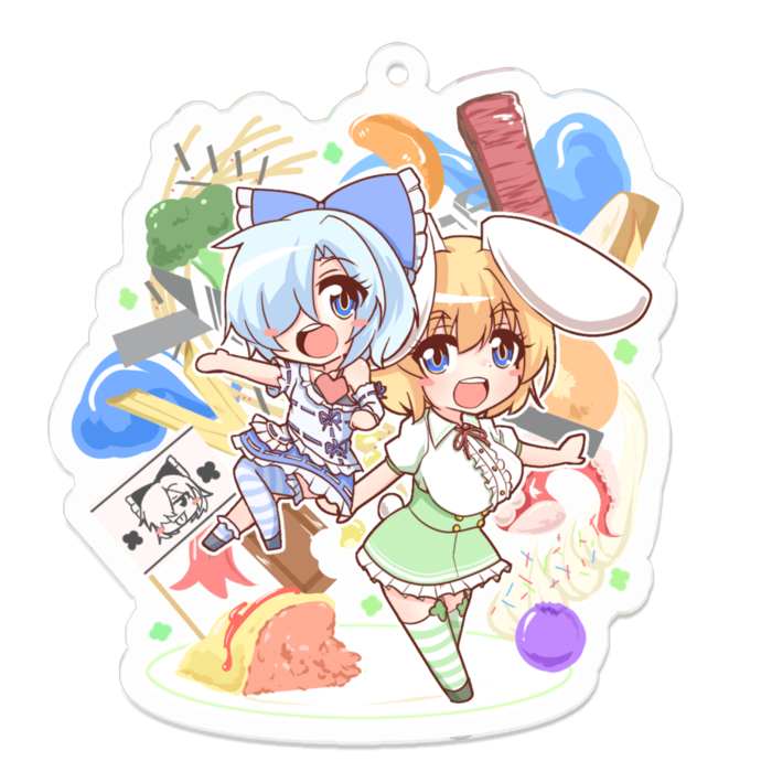 アクリルキーホルダー - 70 x 70 (mm)