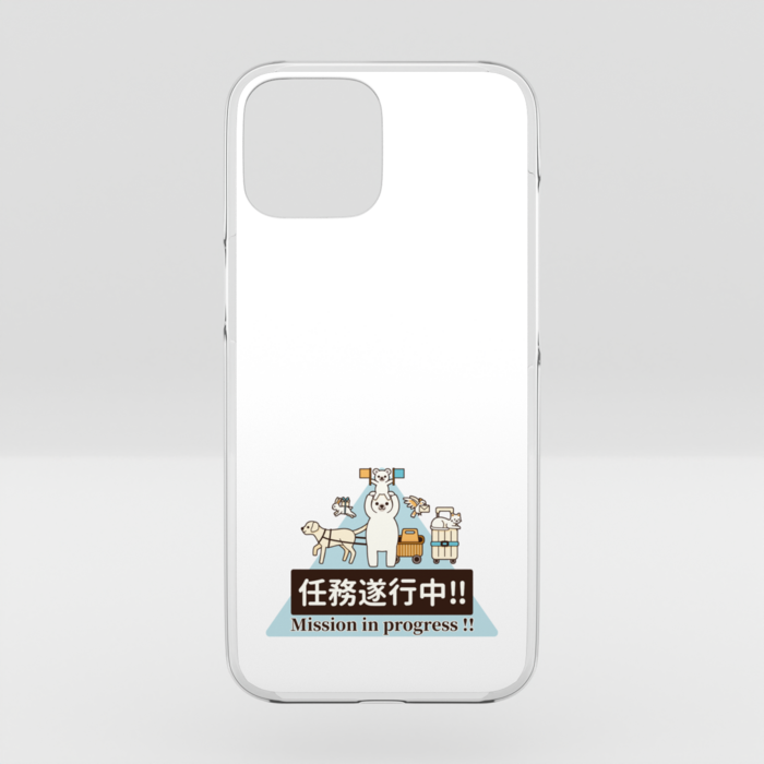 クリアiPhoneケース　白色　iPhone 16