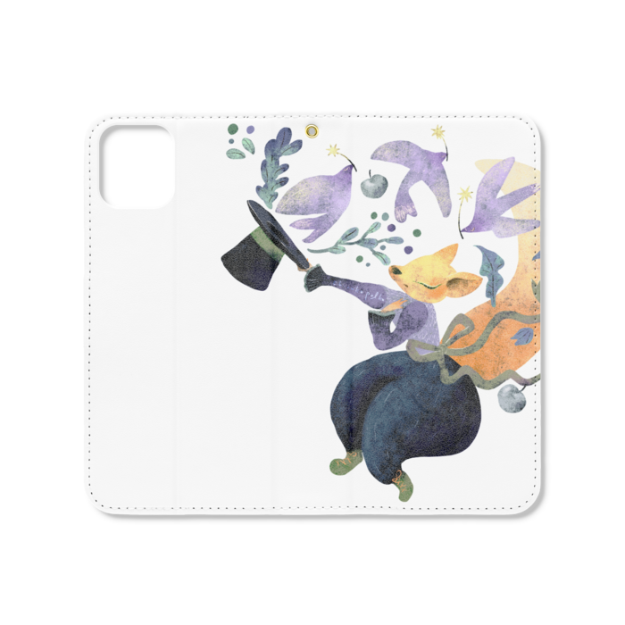 手帳型iPhoneケース（ベルトなし） - iPhone 11 - ストラップ穴 あり