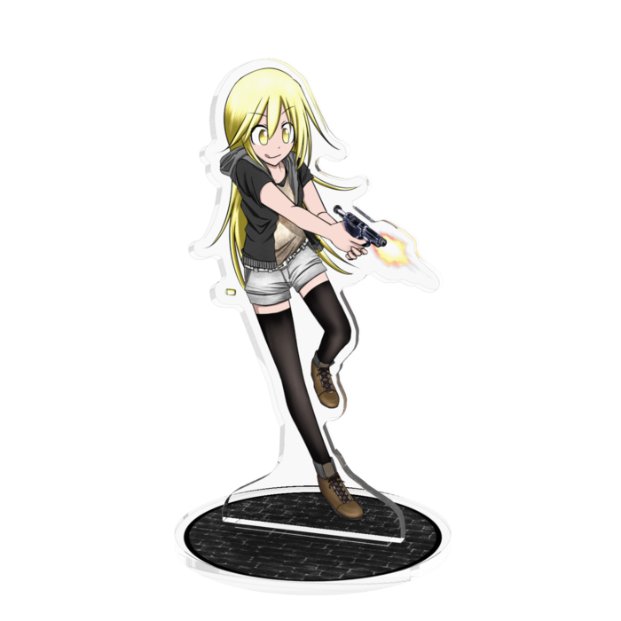 アクリルフィギュア【リーア】ニーソックスver. Lサイズ - 100x100mm