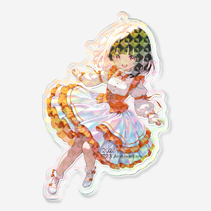 L：ホログラムアクリルキーホルダー - 100 × 100mm