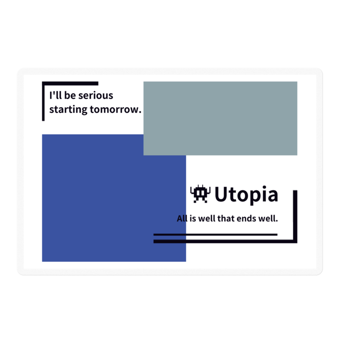 イリスシャツ柄 - 100 x 100 (mm)