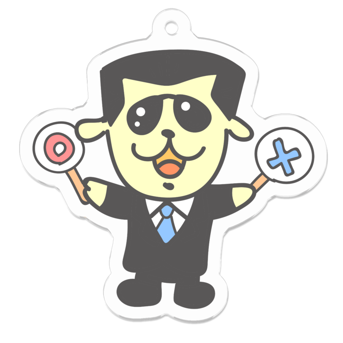 アクリルキーホルダー - 50 x 50 (mm)