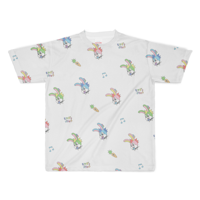 フルグラフィックTシャツホワイト - XL - 両面印刷(1)