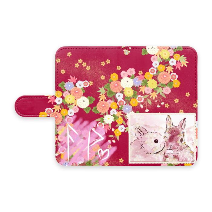 手帳型Androidケース - S - ストラップ穴 あり