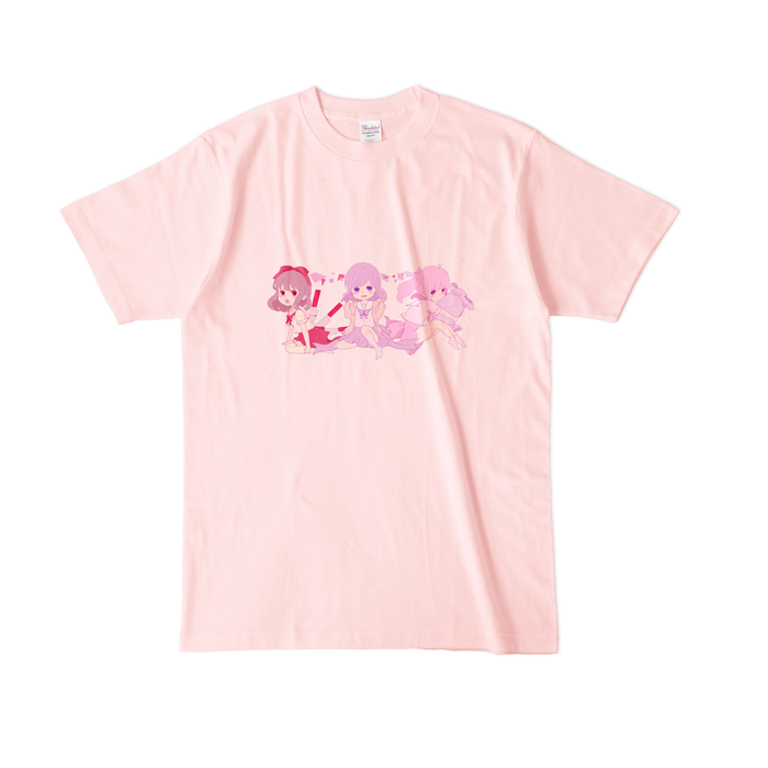 カラーTシャツ(淡色) - L - ライトピンク