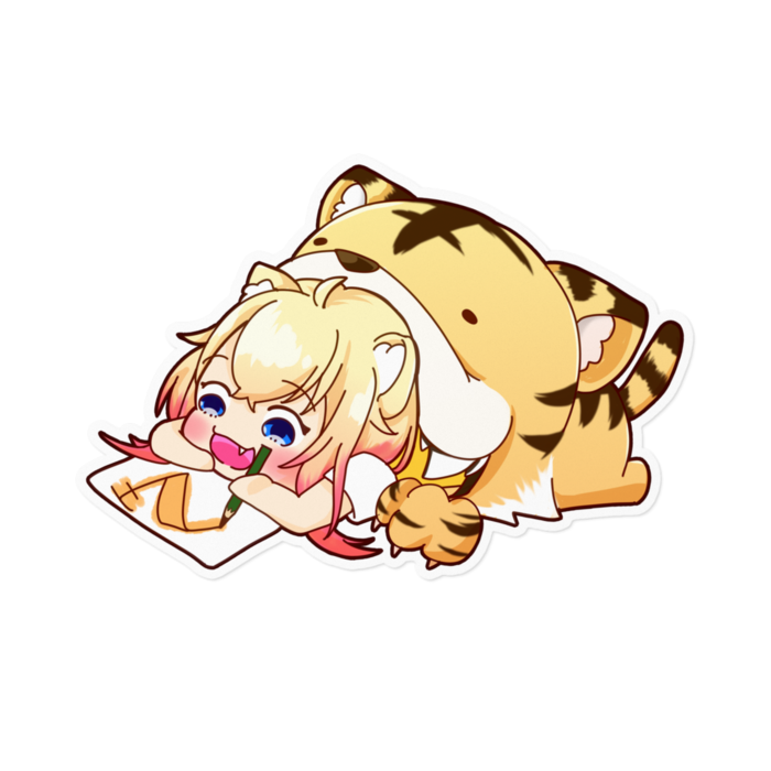 ゆるとら大/白縁 - 160 x 160 (mm)