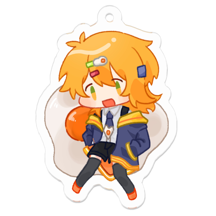 アクリルキーホルダー（コーティング） - 50 x 50 (mm)