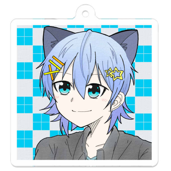 アクリルキーホルダーA - 50 x 50 (mm)