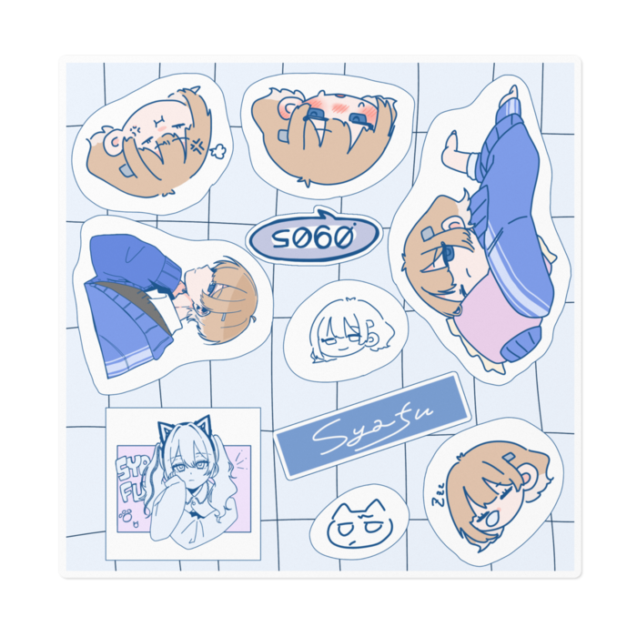 ステッカー - 160 x 160 (mm)