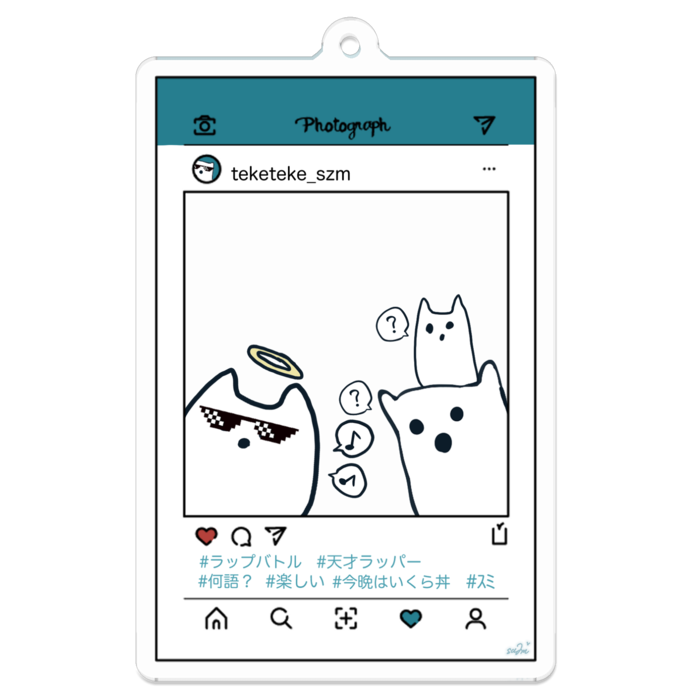 アクリルキーホルダー - 70 x 70 (mm)