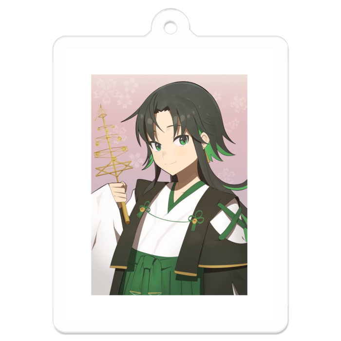 巫女ver.  50×50(mm)