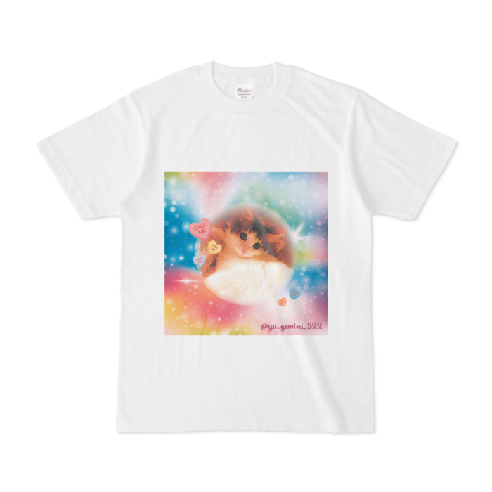 Tシャツ - S - 正面　(中心もも)　-ユニコーン01