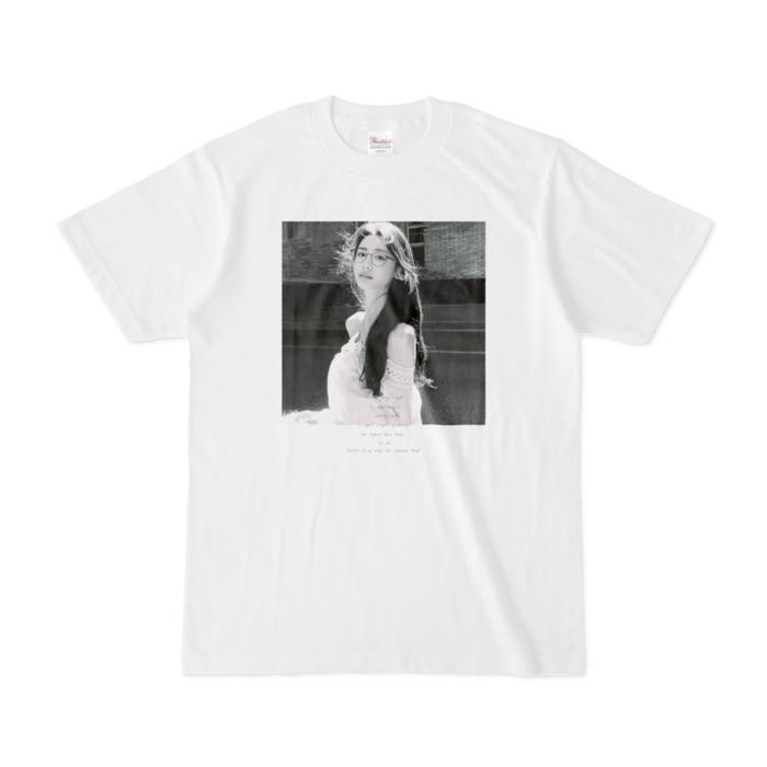 Tシャツ - S - 白（白黒プリント）