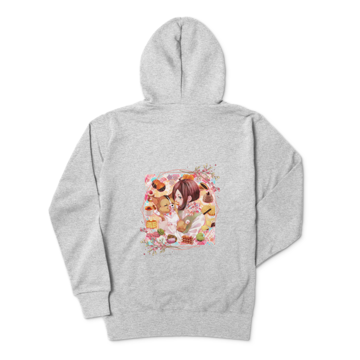 ジップパーカー - L - 杢グレー