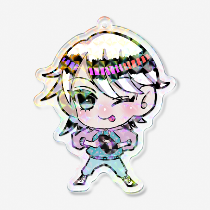 ホログラムアクリルキーホルダー - 70 × 70mm(1)