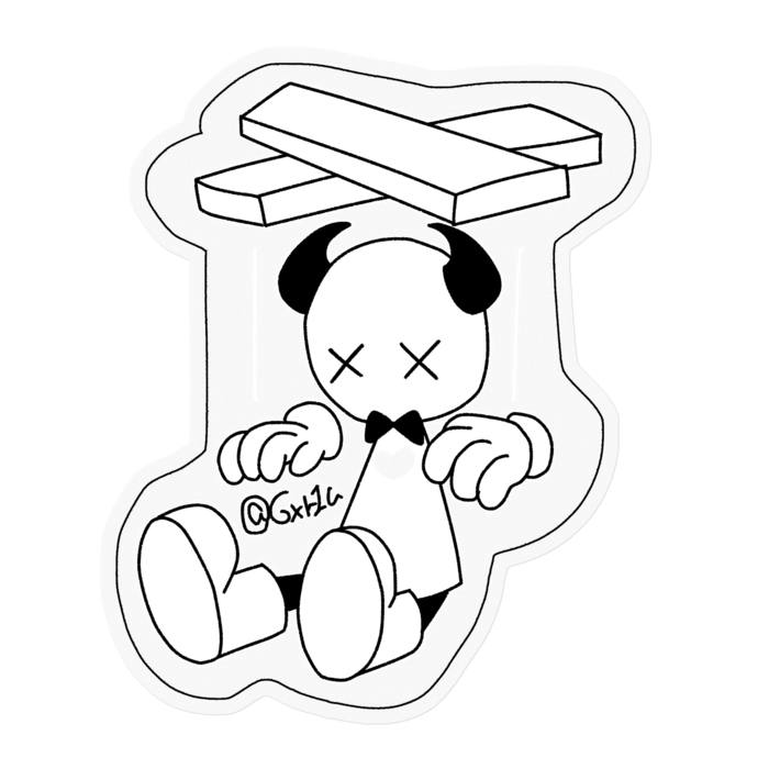 ステッカー - 100 x 100 (mm)