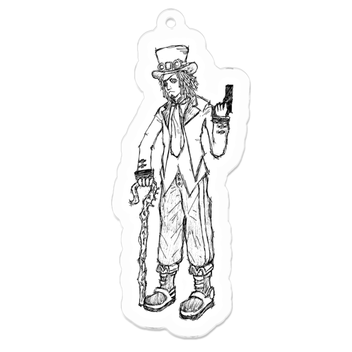 アクリルキーホルダー（コーティング） - 70 x 70 (mm)