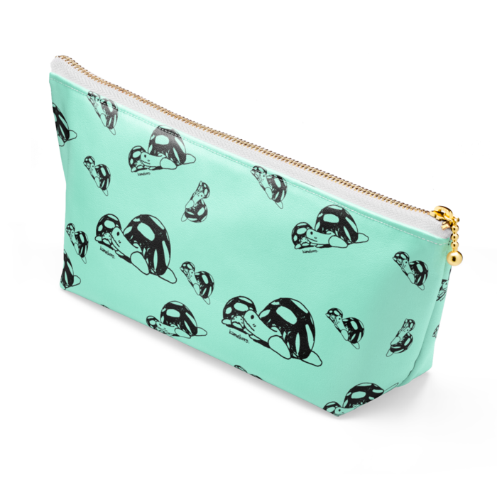 ポーチ - 長さ21.5cm / 高さ10cm - ホワイト