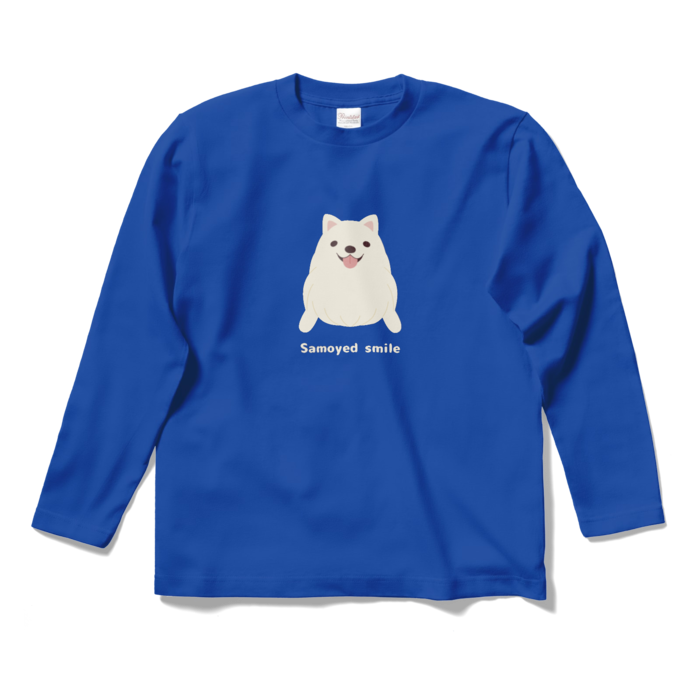 ロングスリーブTシャツ　青　S
