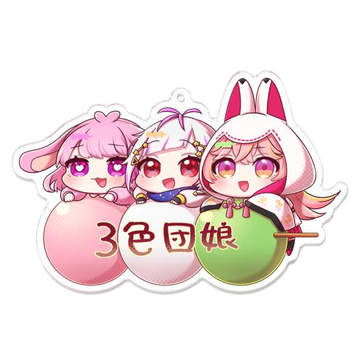 アクリルキーホルダーLサイズ➡100 x 100 (mm)