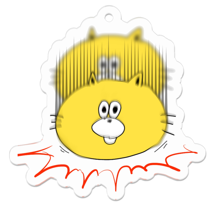 アクリルキーホルダー - 50 x 50 (mm)