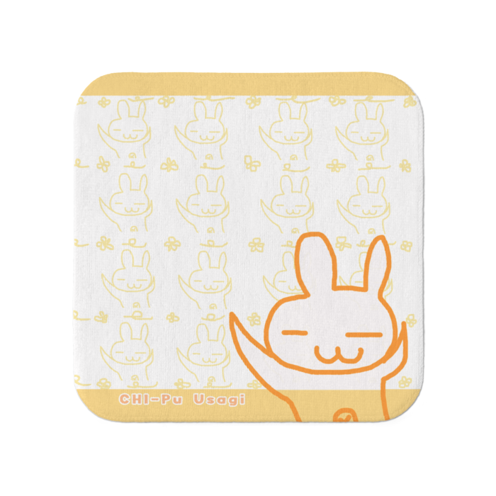 ちーぷうさぎタオル オレンジ 小