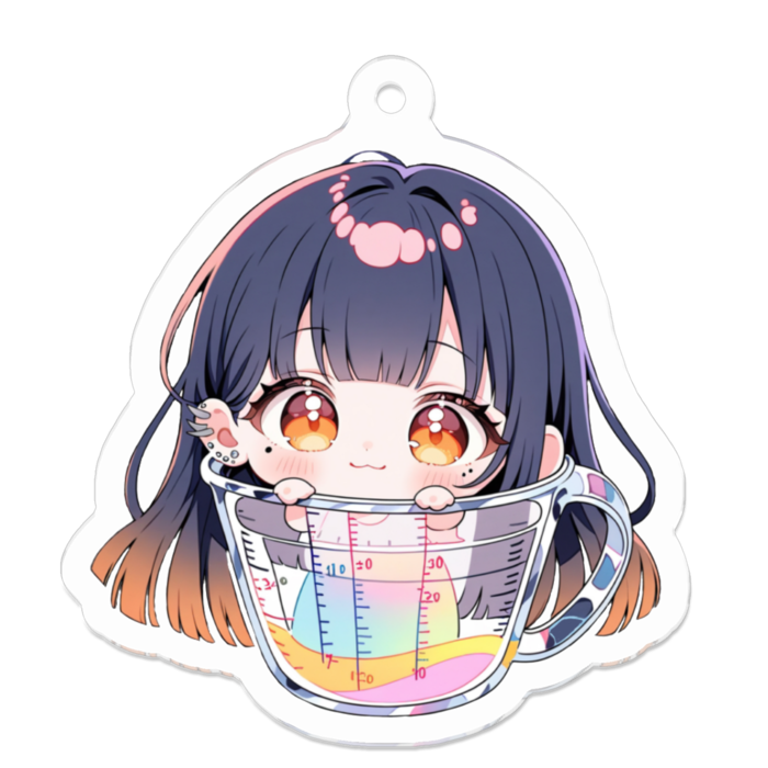 アクリルキーホルダー - 50 x 50 (mm)