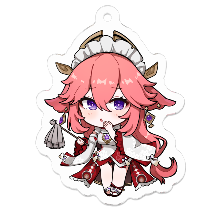 アクリルキーホルダー - 50 x 50 (mm)