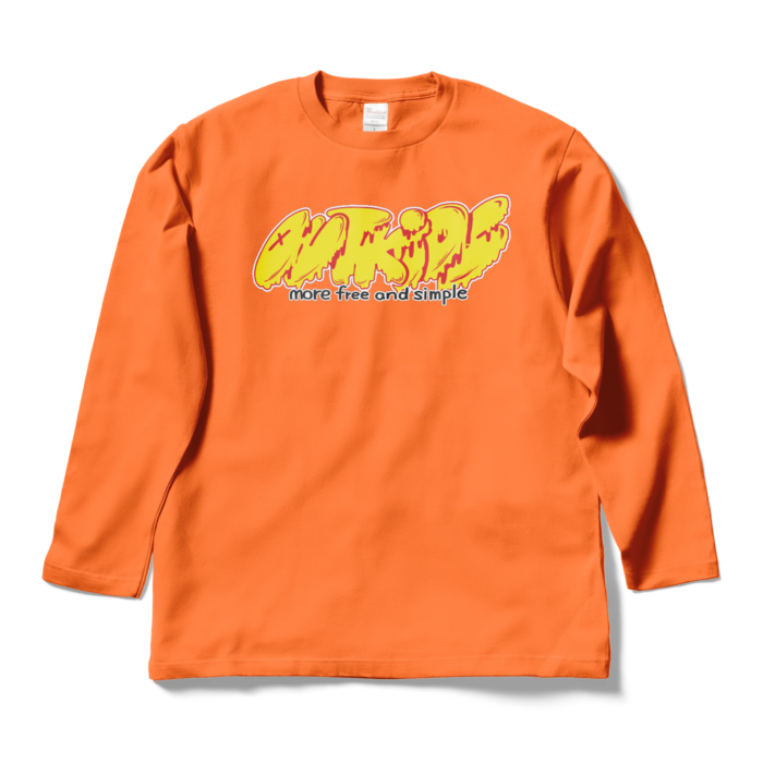 ロングスリーブTシャツ - L - オレンジ