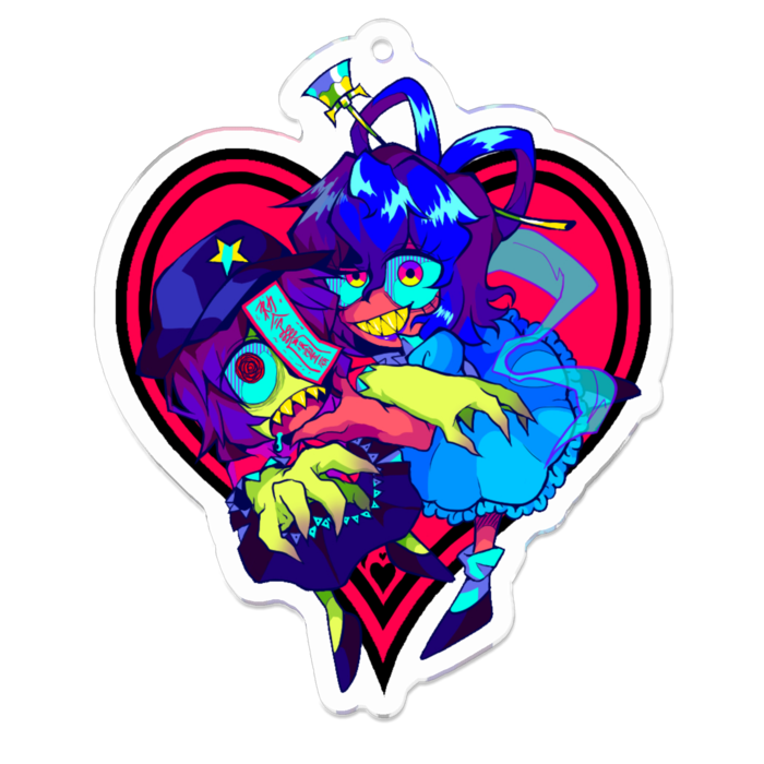 アクリルキーホルダー（コーティング） - 70 x 70 (mm)