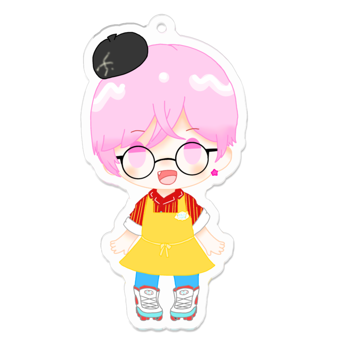 アクリルキーホルダー（コーティング） - 70 x 70 (mm)