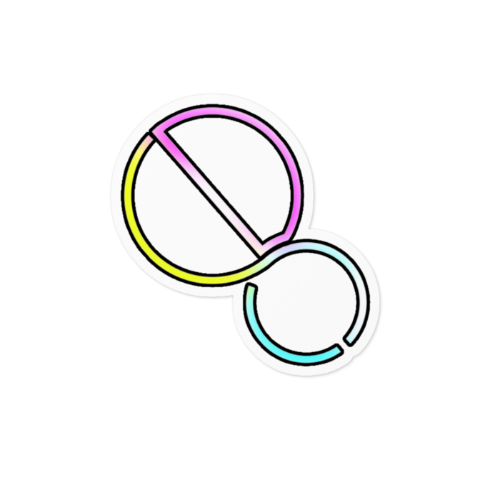 ステッカー - 100 x 100 (mm)
