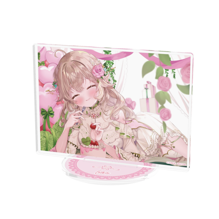 アクリルフィギュア - 100x100mm(にっこり・サイン入)