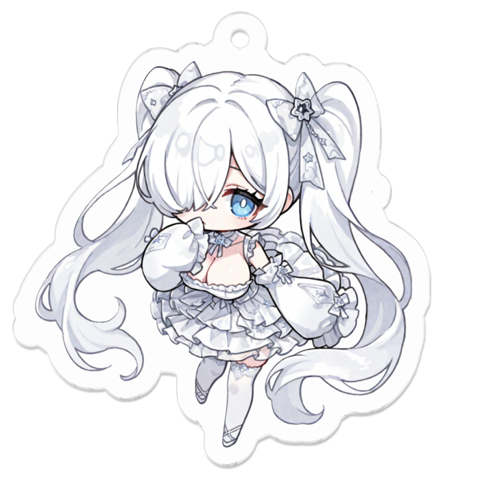 アクリルキーホルダー - 50 x 50 (mm)
