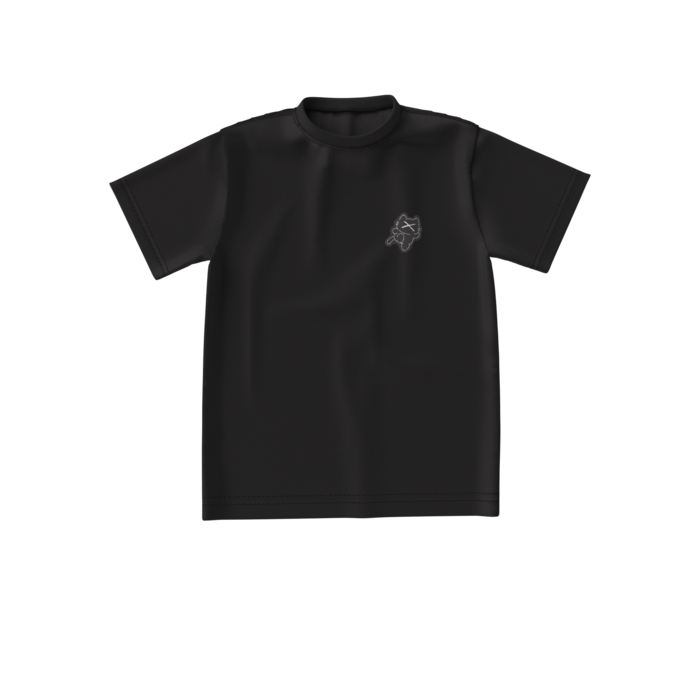 【黒】ビッグシルエットTシャツ - S - 両面